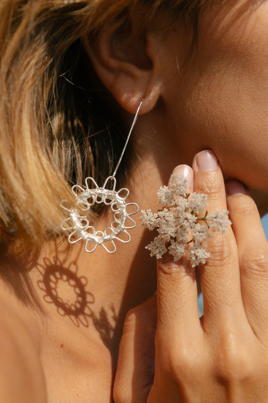 Pendientes astros silver