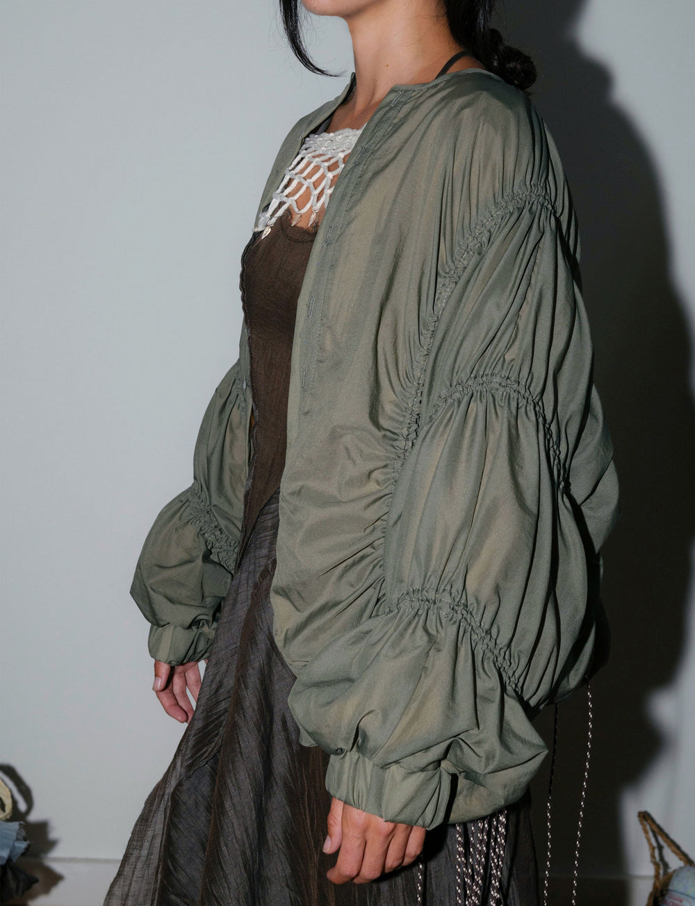 atalaya recycled nylon green bomber details