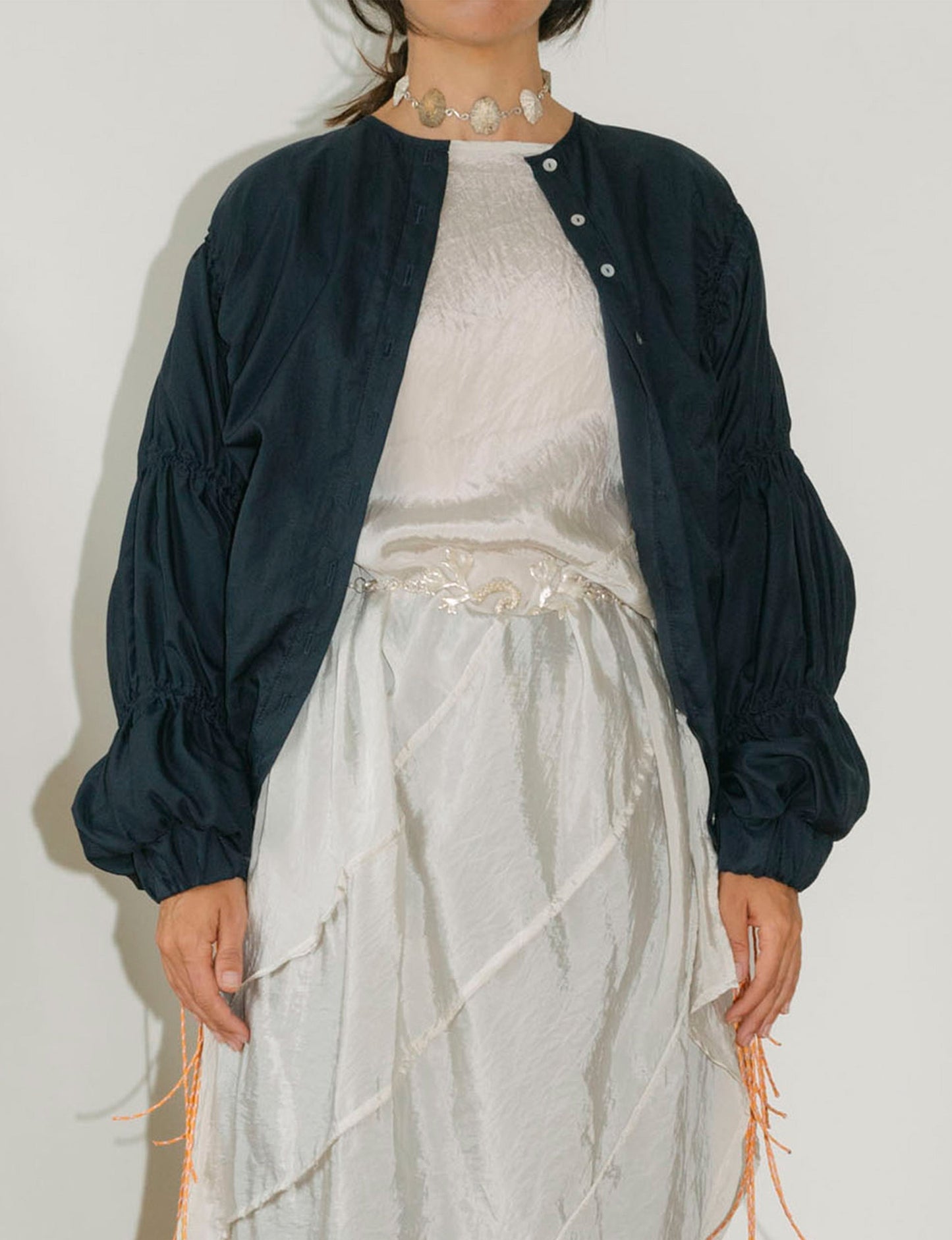 atalaya recycled nylon navy bomber front