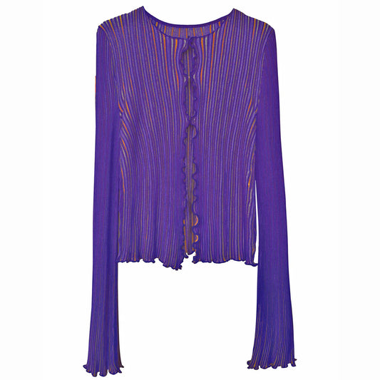 SICILIAN CARDIGAN PURPLE