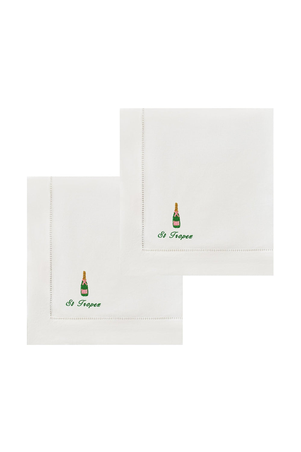 Champagne Napkins | Embroidered Linen