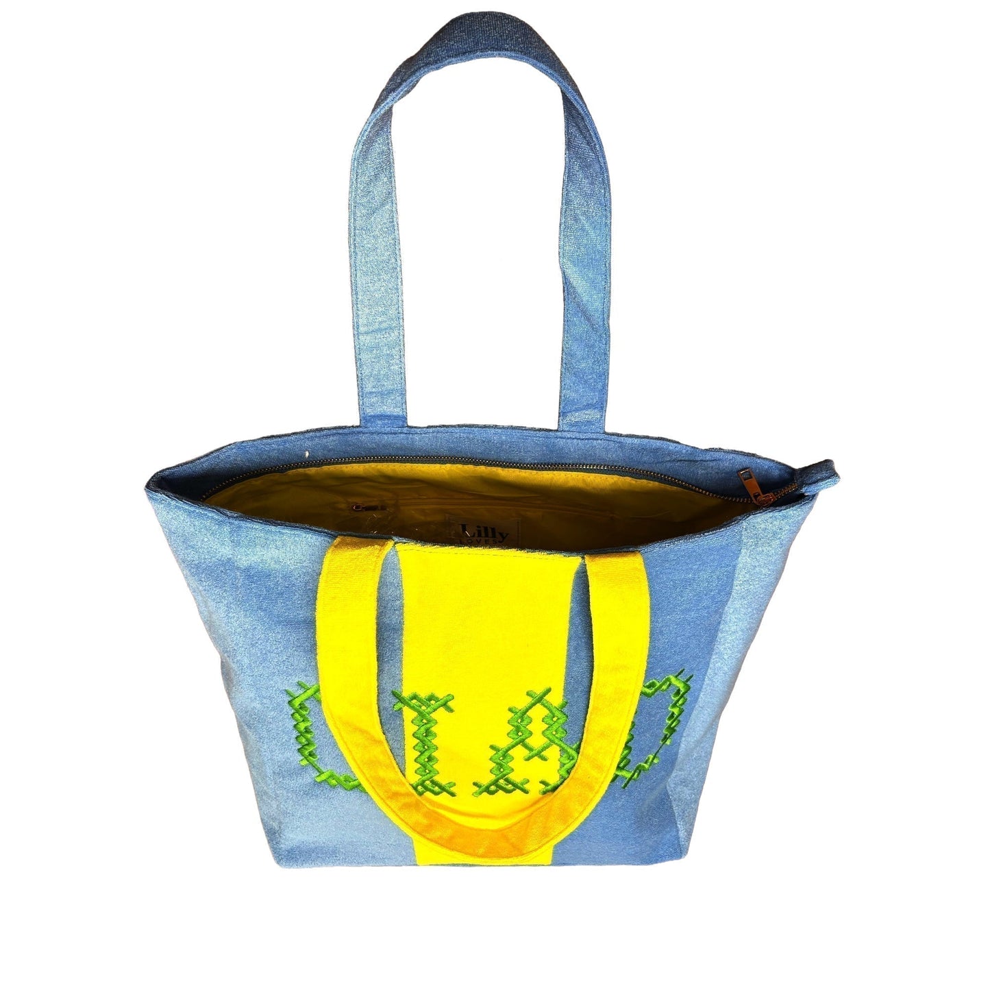 Terry Towel Green Ciao Bag