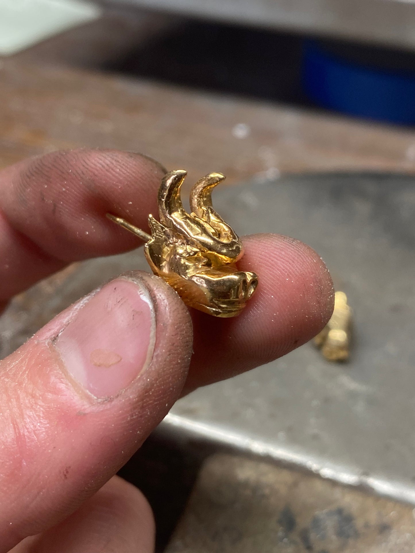 cuelebre earrings gold workshop