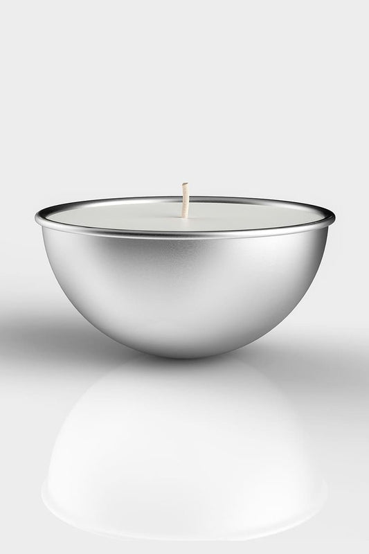 Ricarica grande formato L per candele Aura Effusione in alluminio, vista frontale