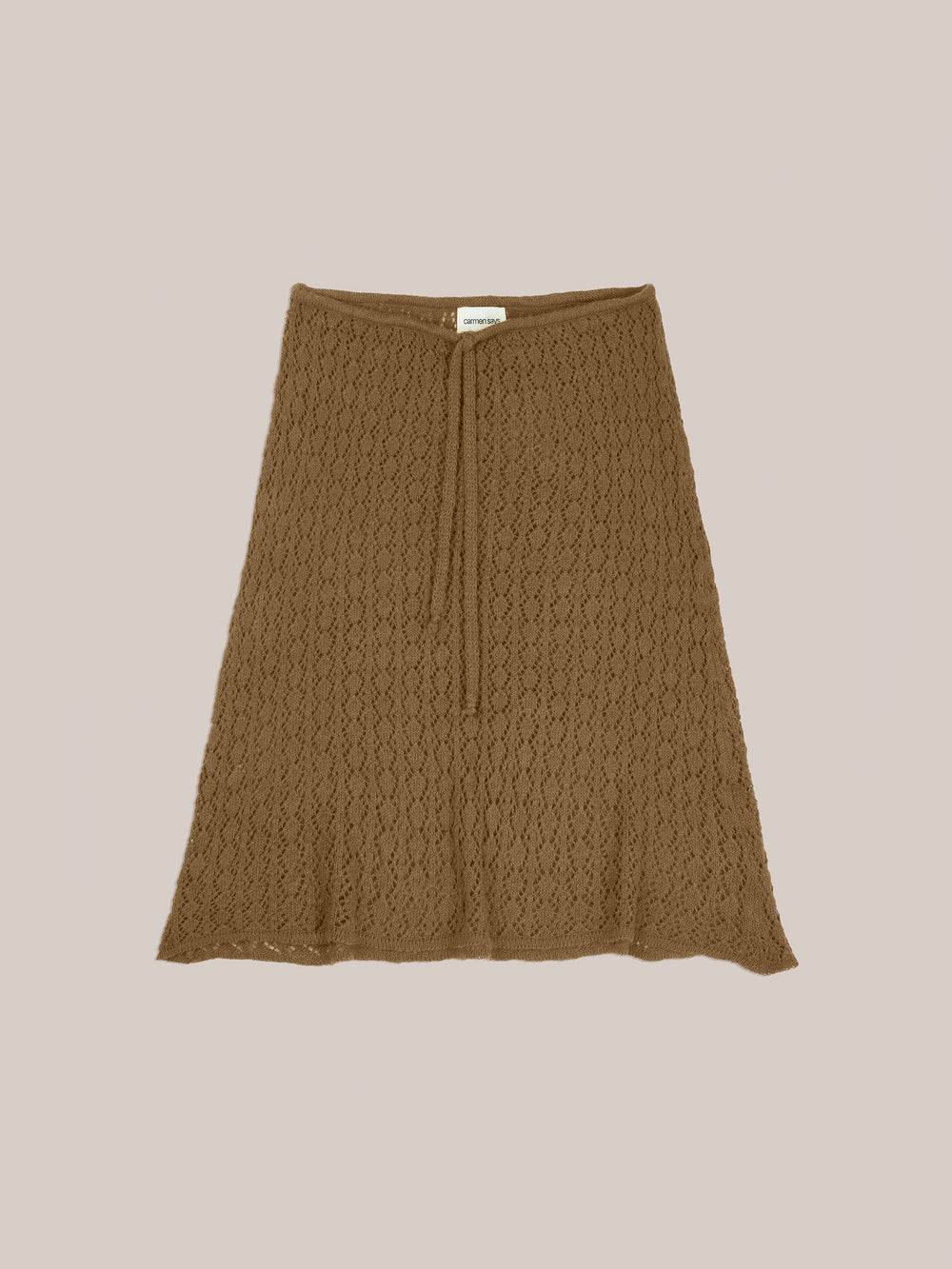 Exile Green Knit Midi Skirt