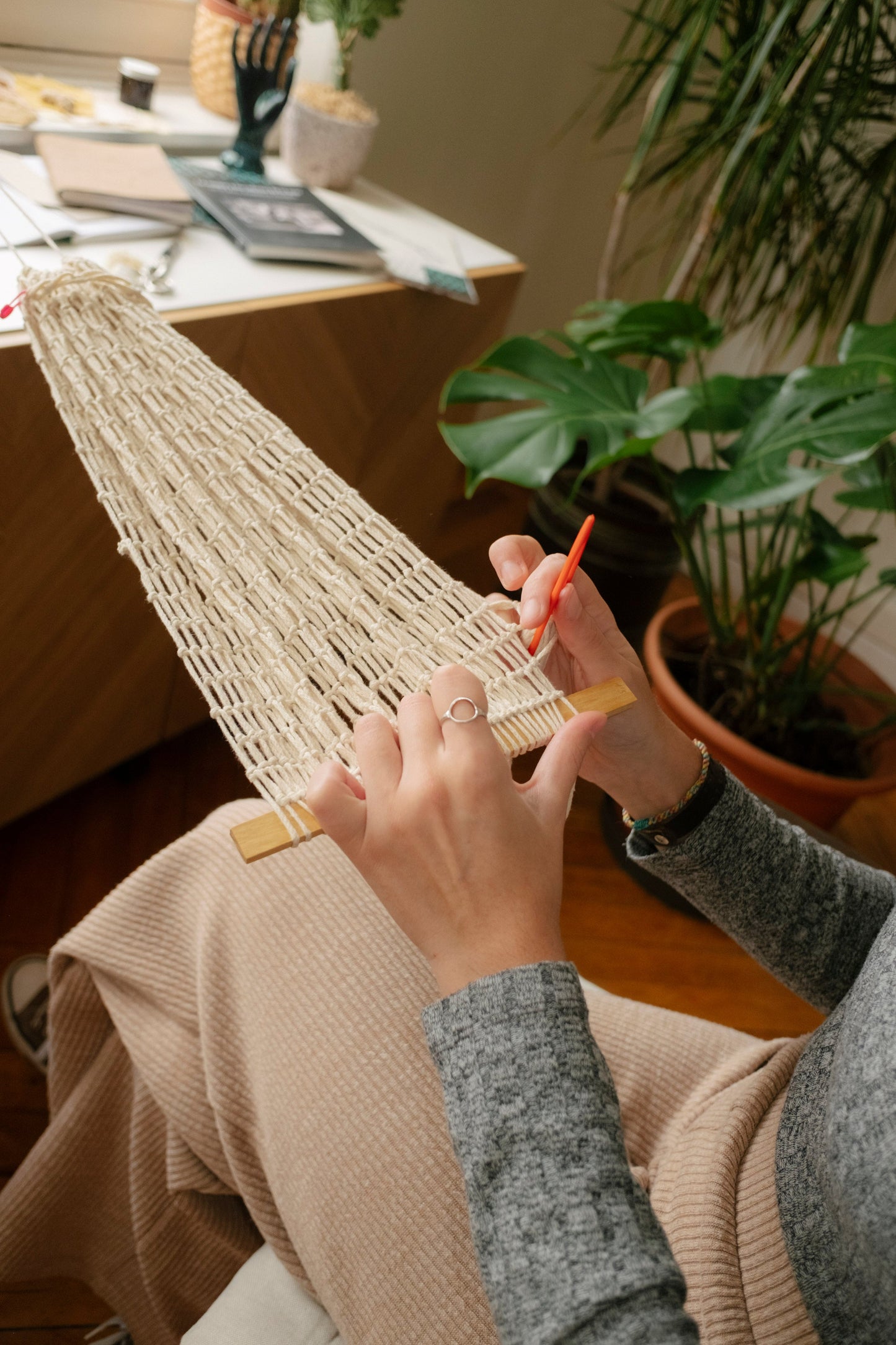 fishing net weaving technique