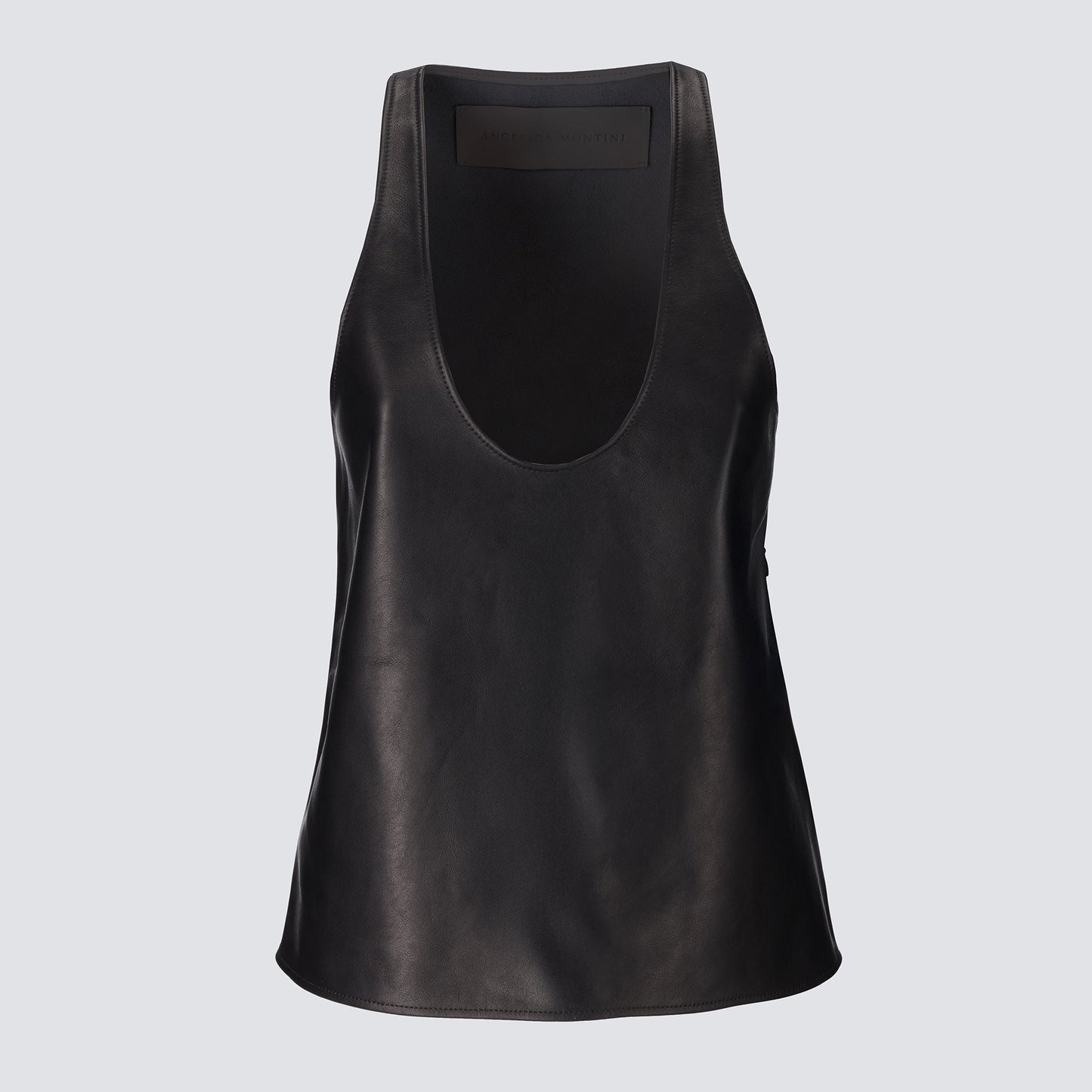 Scoop Leather Tank Arum