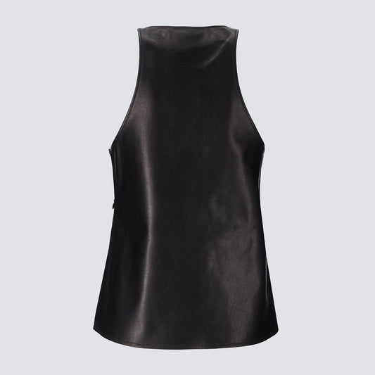 Scoop Leather Tank Arum