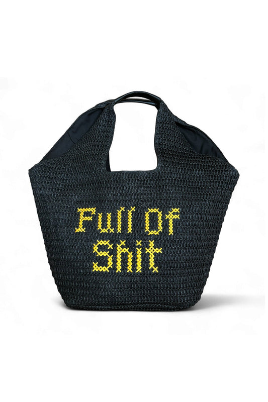 FULL OF SHIT Oversized Beach Bag