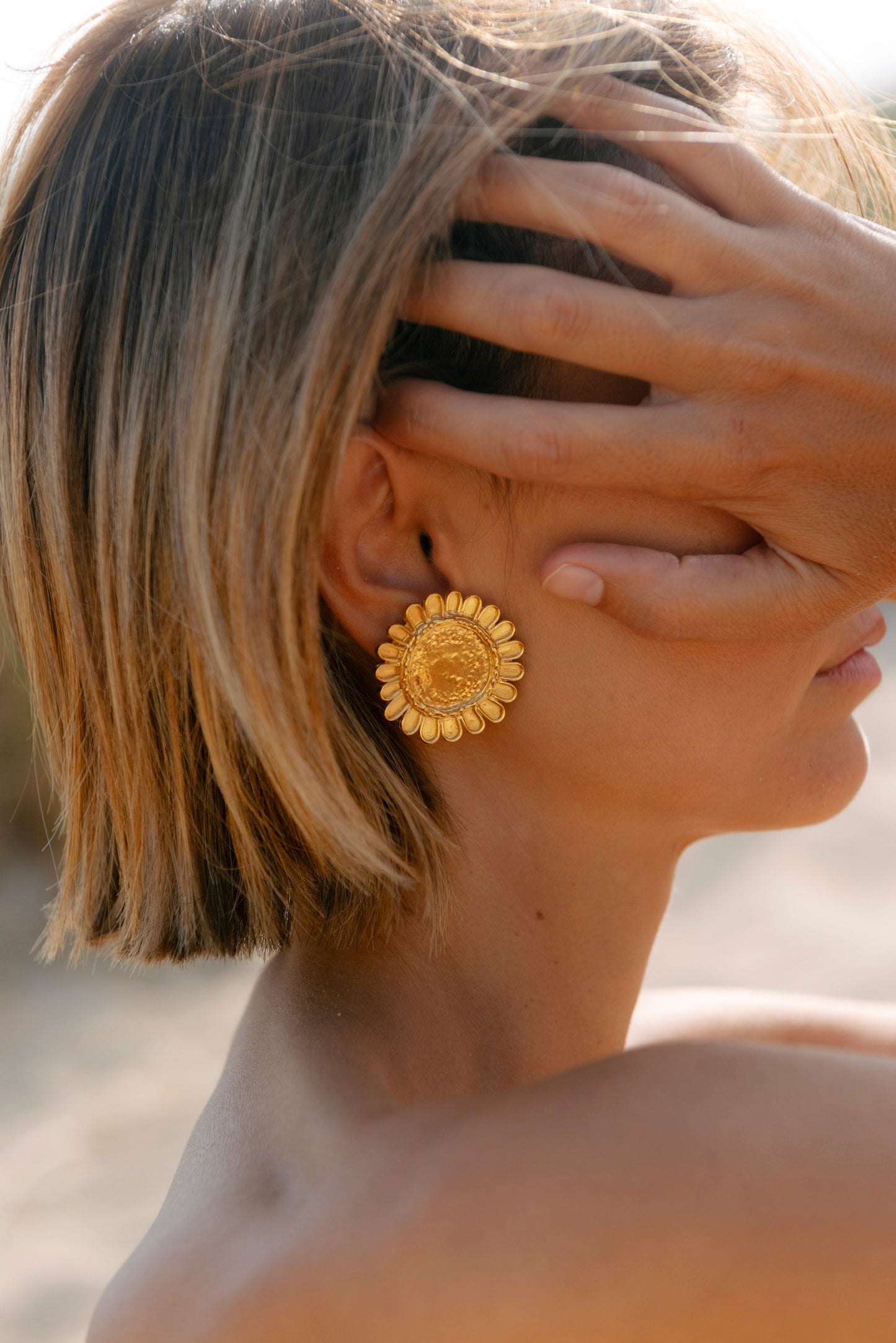 girasoles earrings 