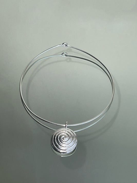 Spiral Choker Silver