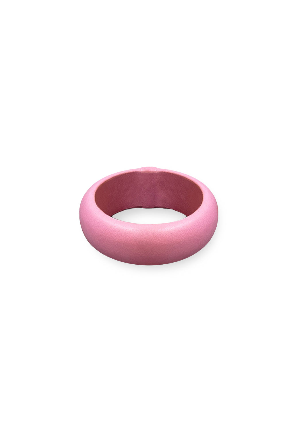 Leather Slim Bracelet Pink