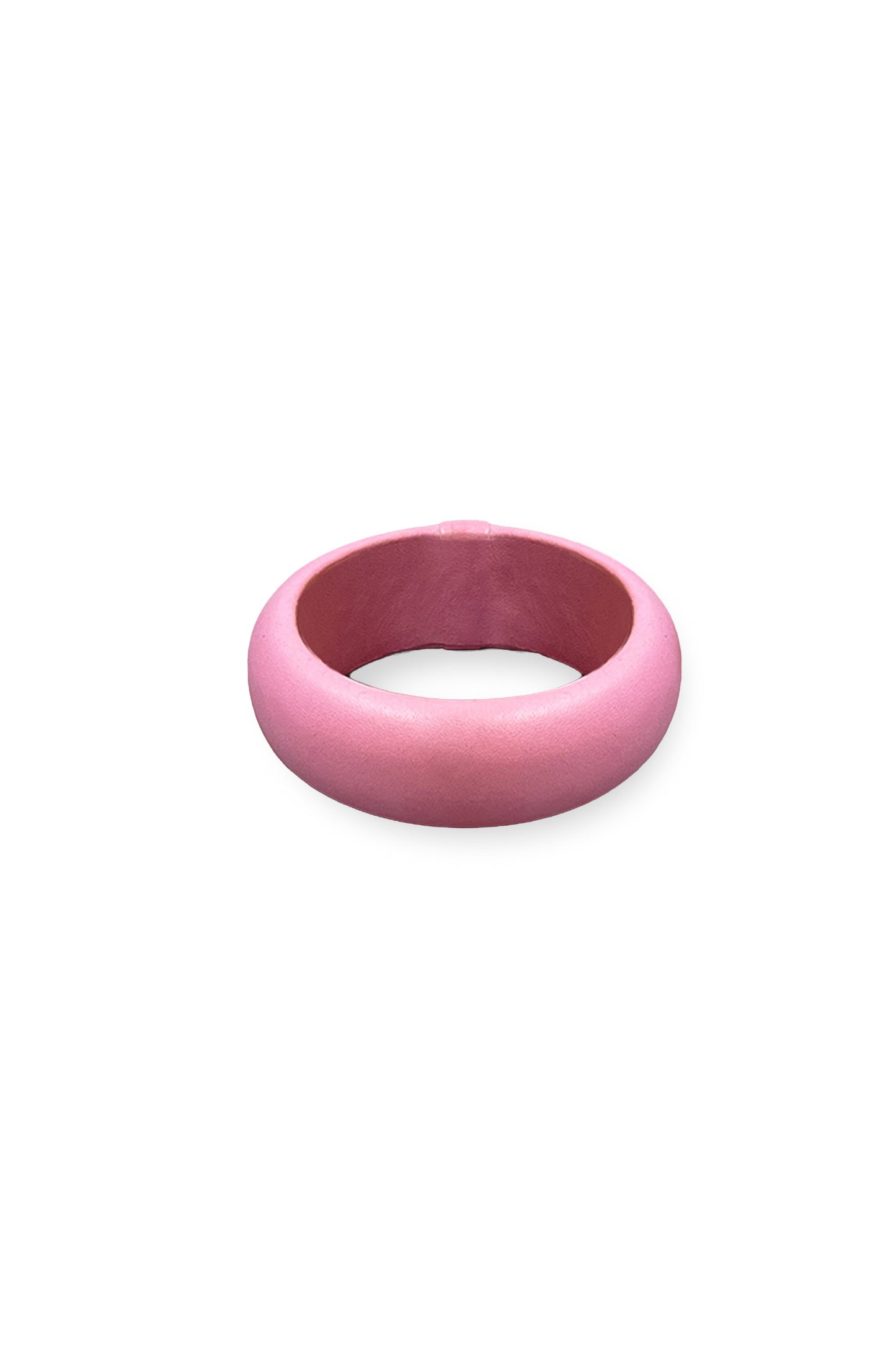 Leather Slim Bracelet Pink