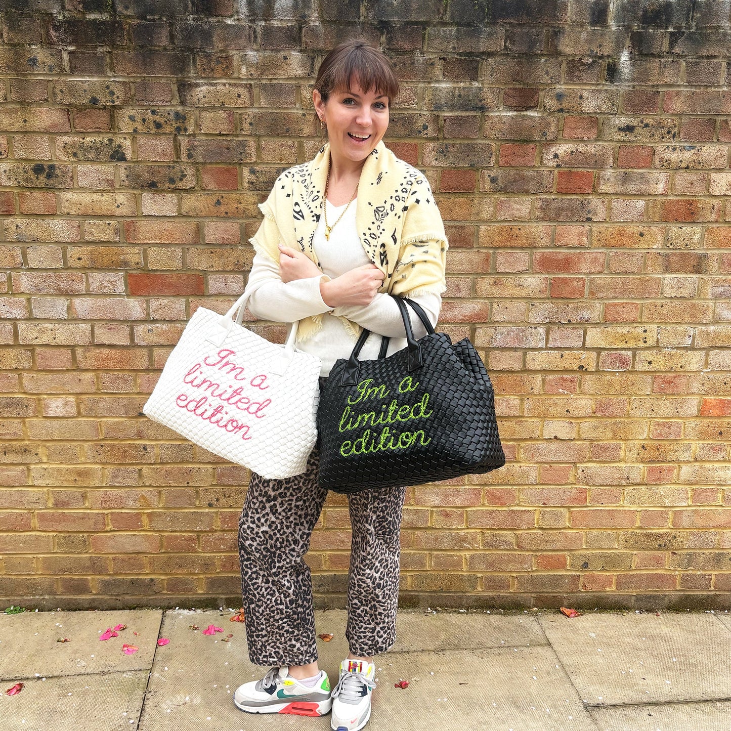 Yellow limited edition Lilly Loves handbag with stylish design, showcased in a lifestyle setting.