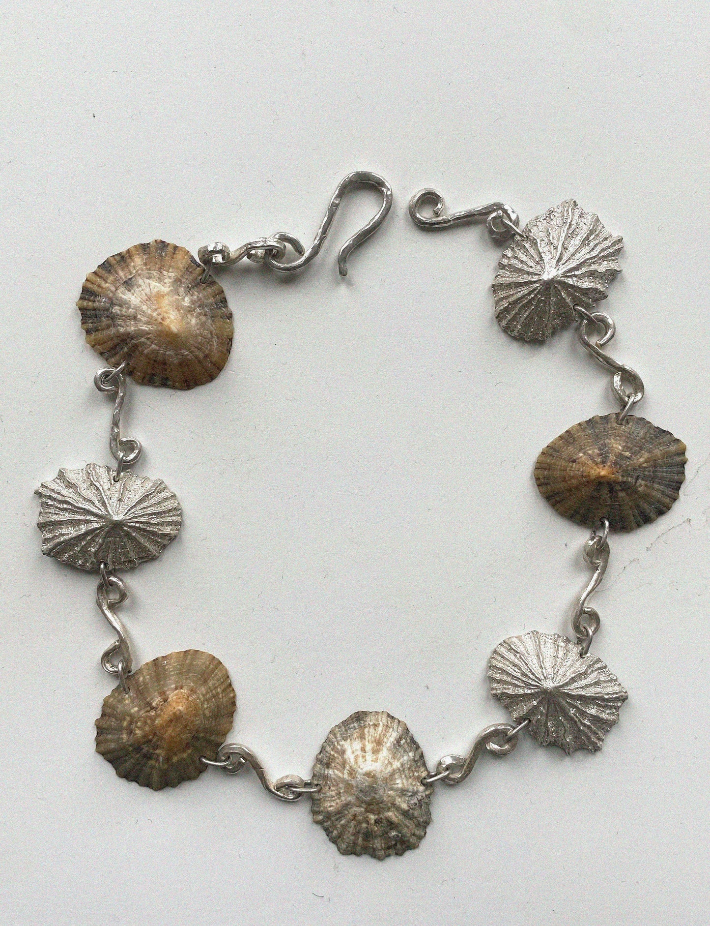 llampara choker natural shells recycled silver