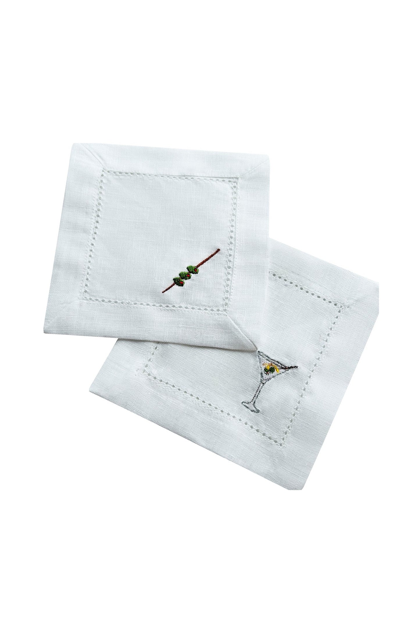 Martini & Olives Cocktail Napkins | Set of 2