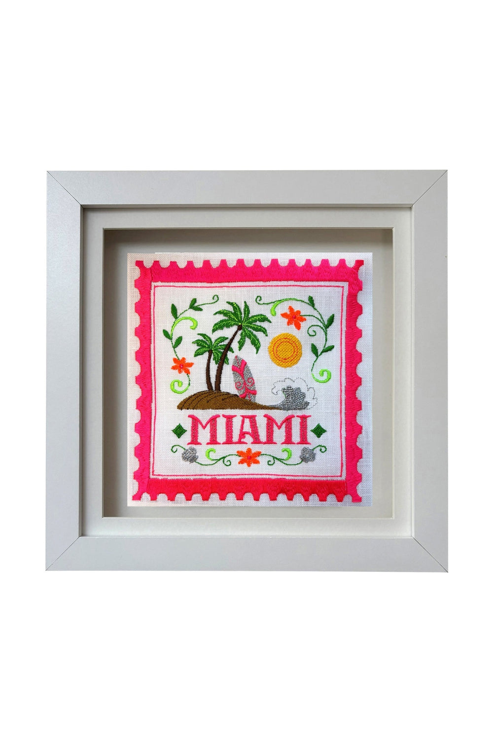 Miami Embroidered Stamp