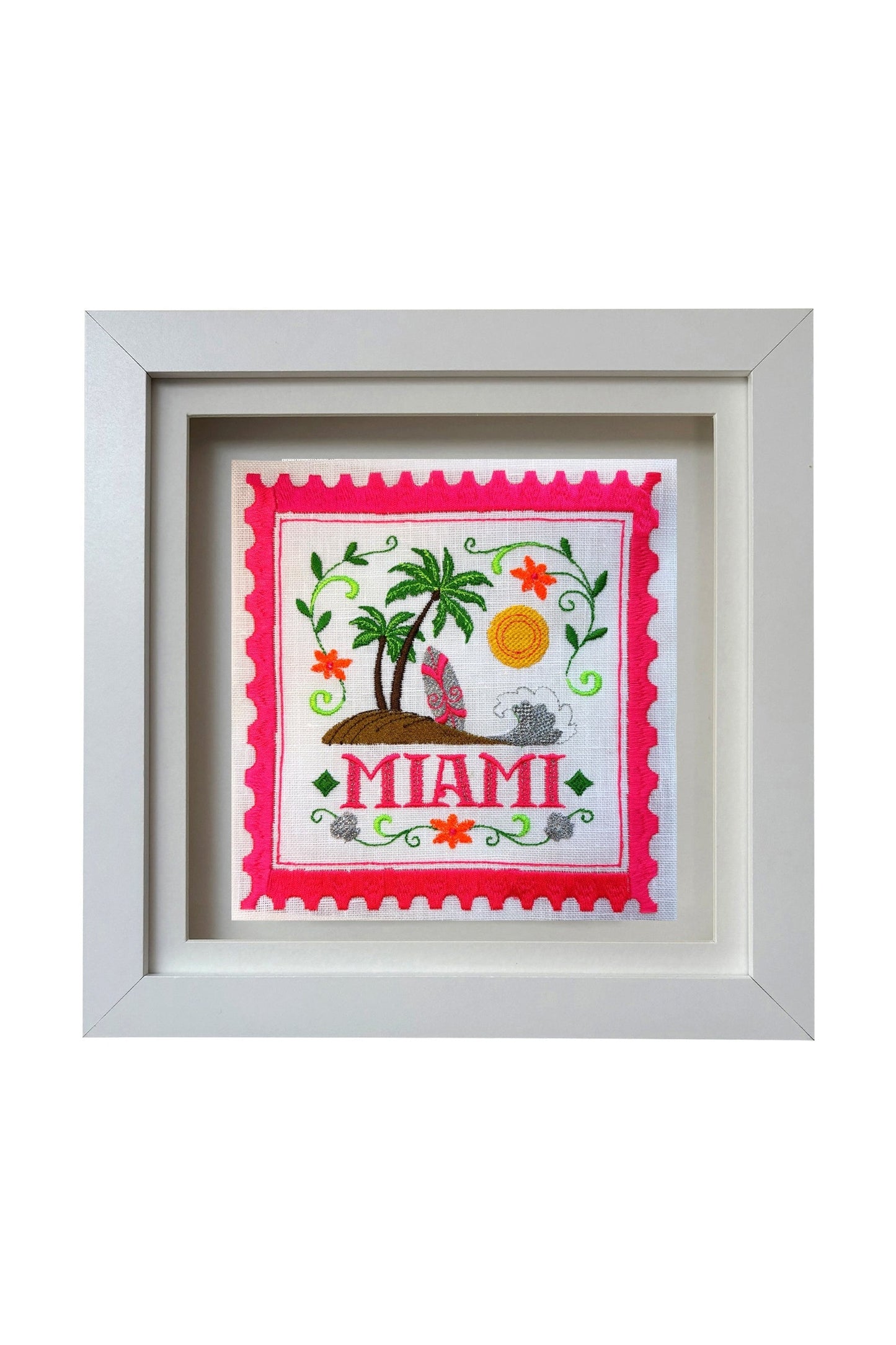 Miami Embroidered Stamp