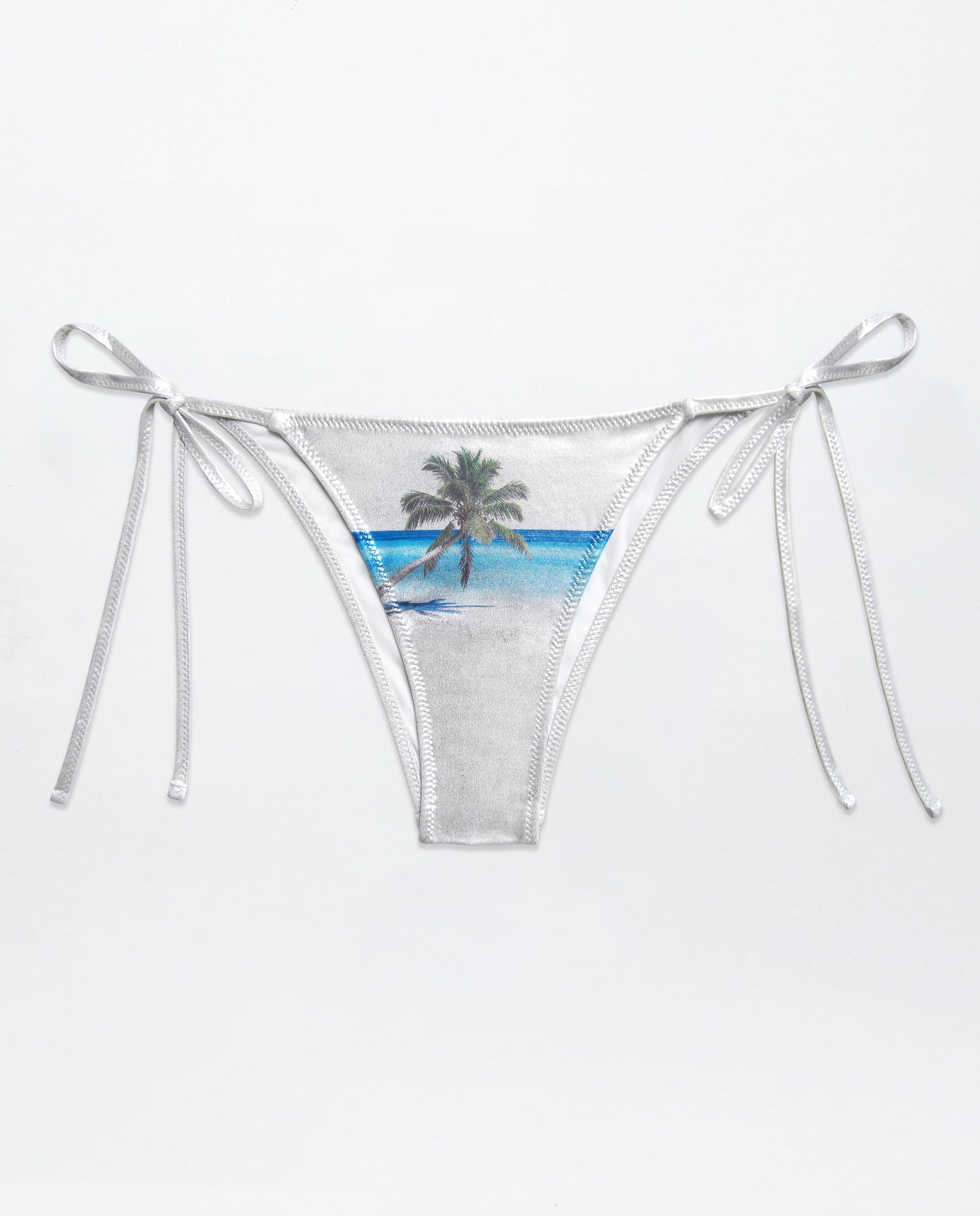 Palm Bottom - Shiny Silver