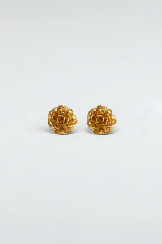 Rose Earrings Gold