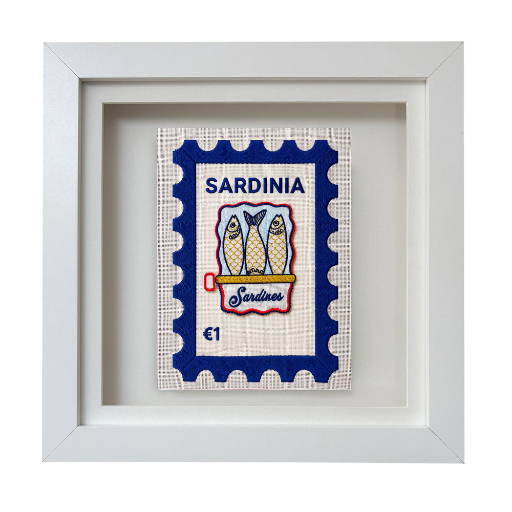 Sardinia Embroidered Stamp Artwork