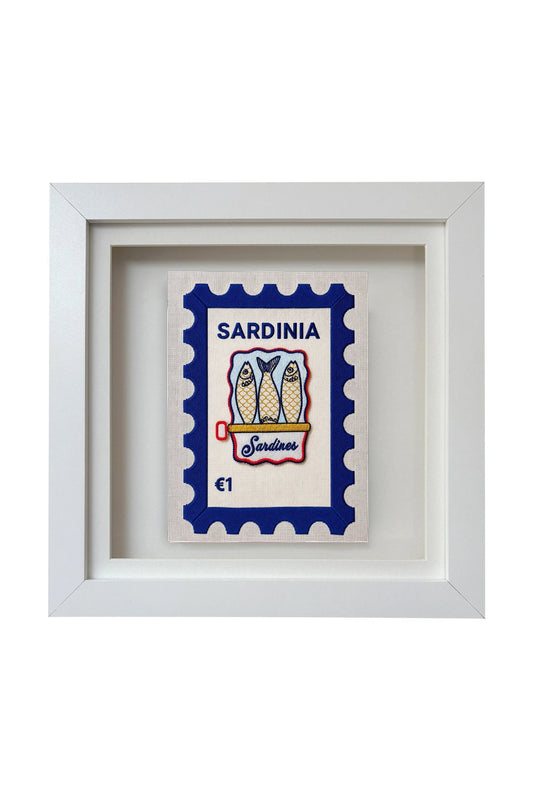 Sardinia Embroidered Stamp Artwork