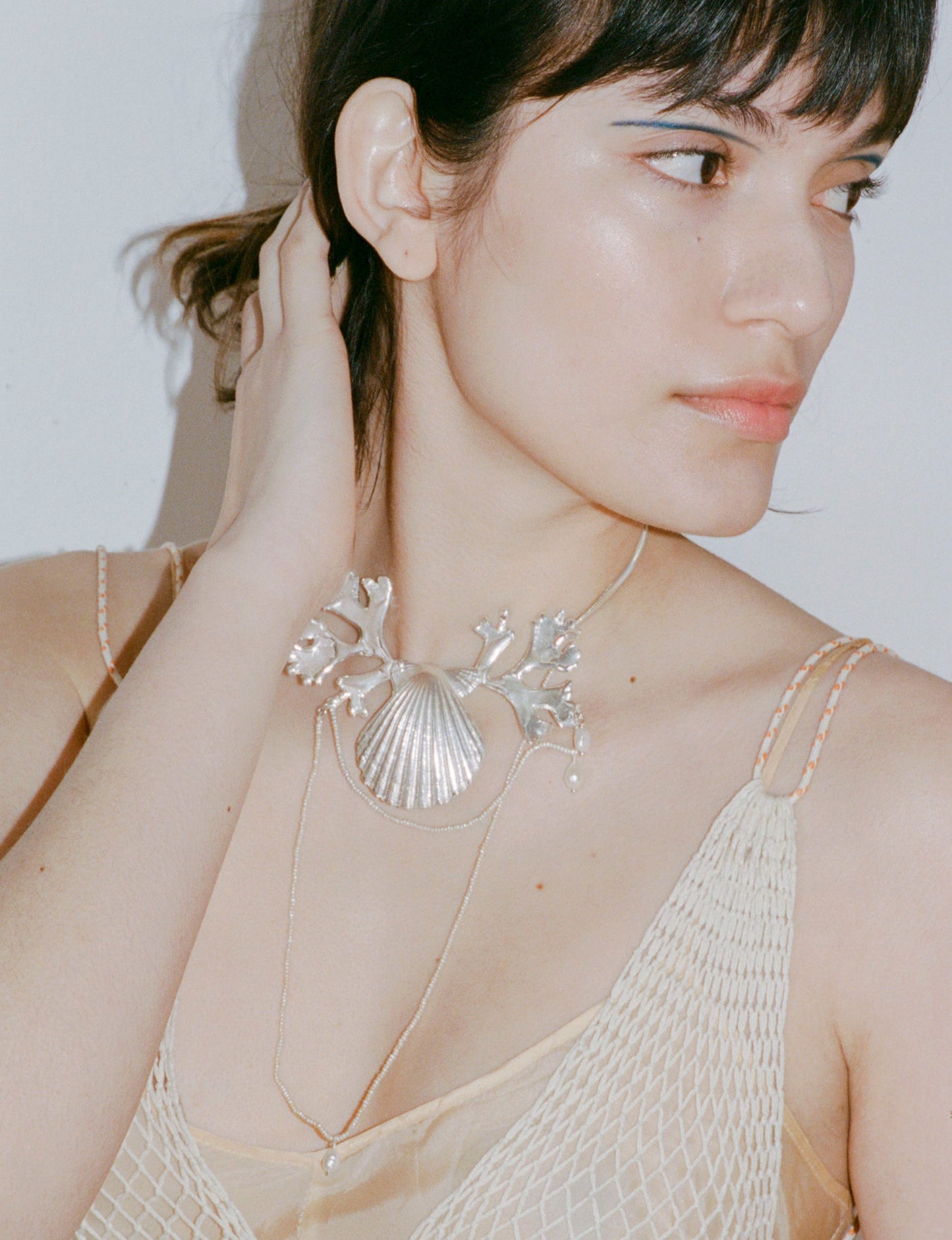 serena necklace recycled silver 