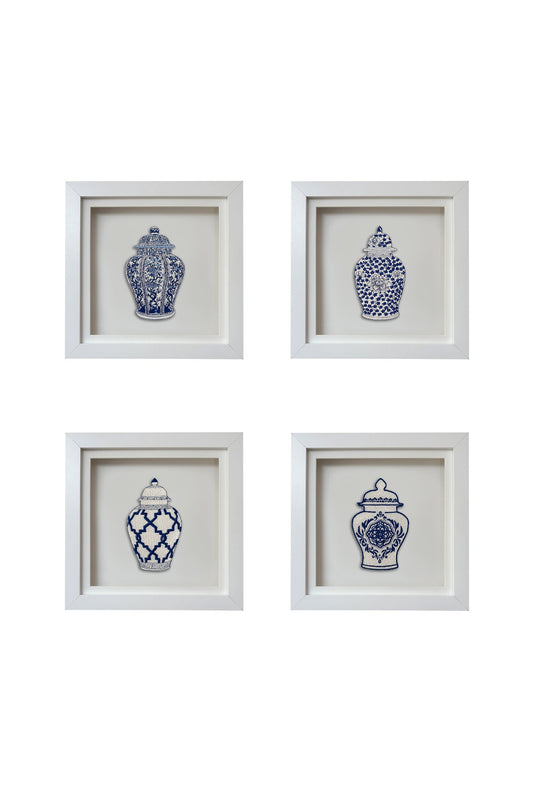 Ginger Jar #1 Embroidered Art Work