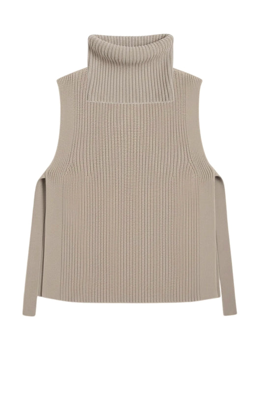 Short Joan Vest | Stone and Chocolate