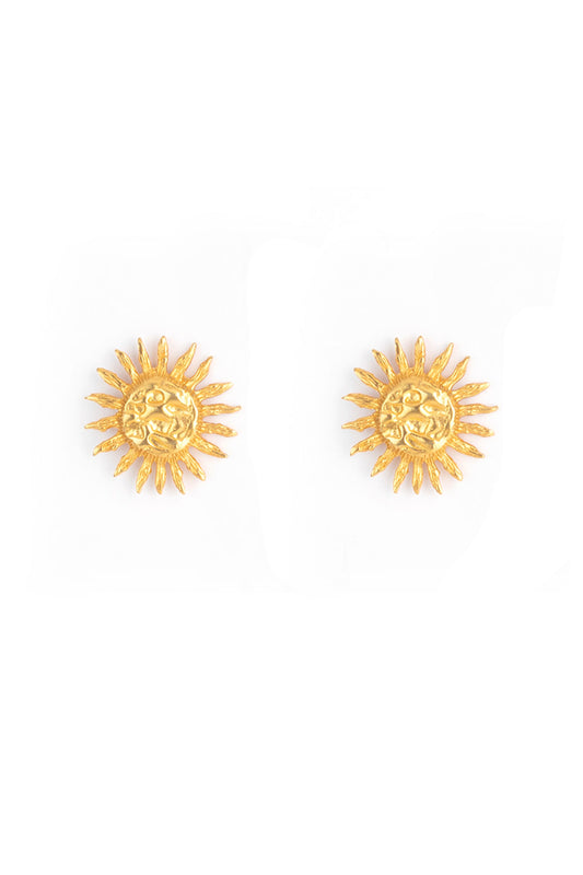 Sun Earrings Gold