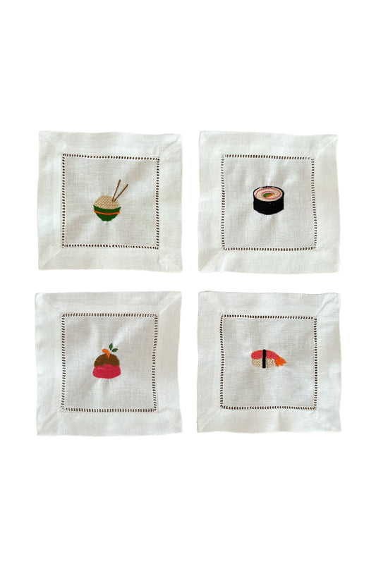 Sushi Cocktail Napkins | Set of 4
