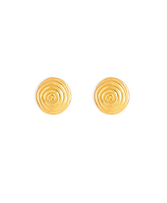 Swirl Earrings Gold