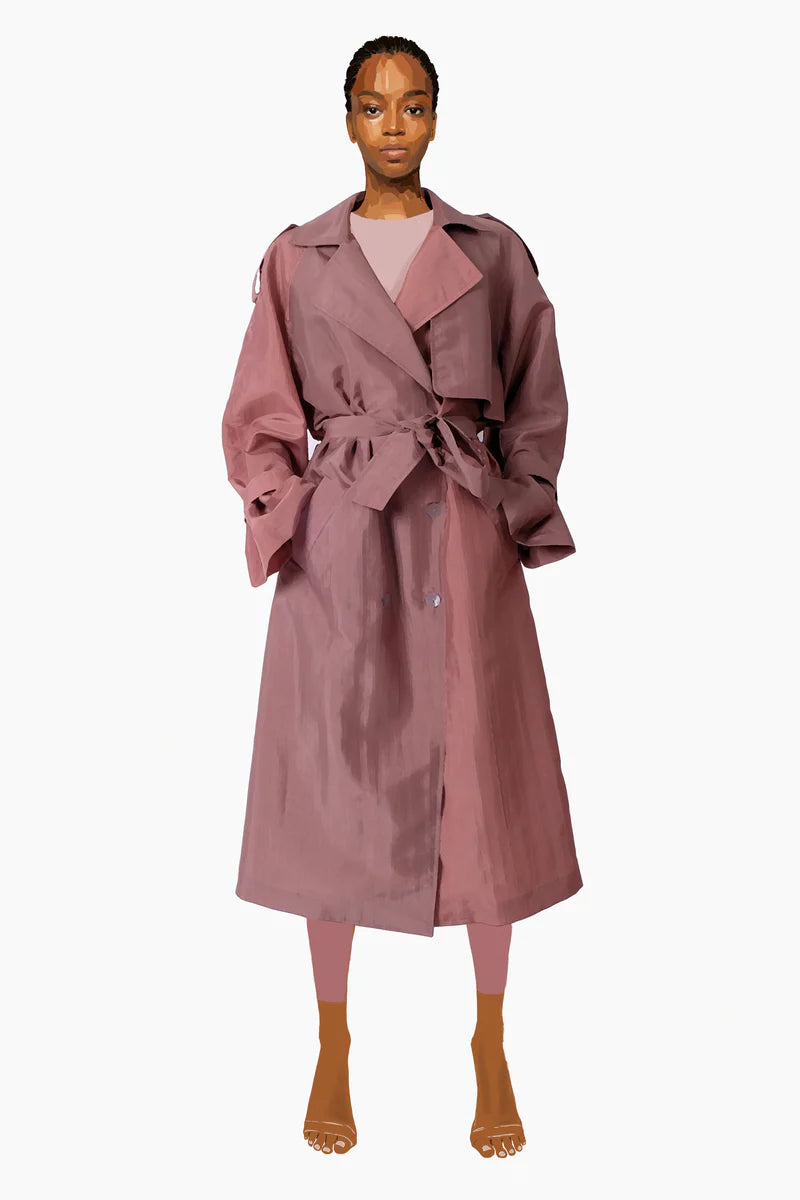 ION TRENCH DUST PINK