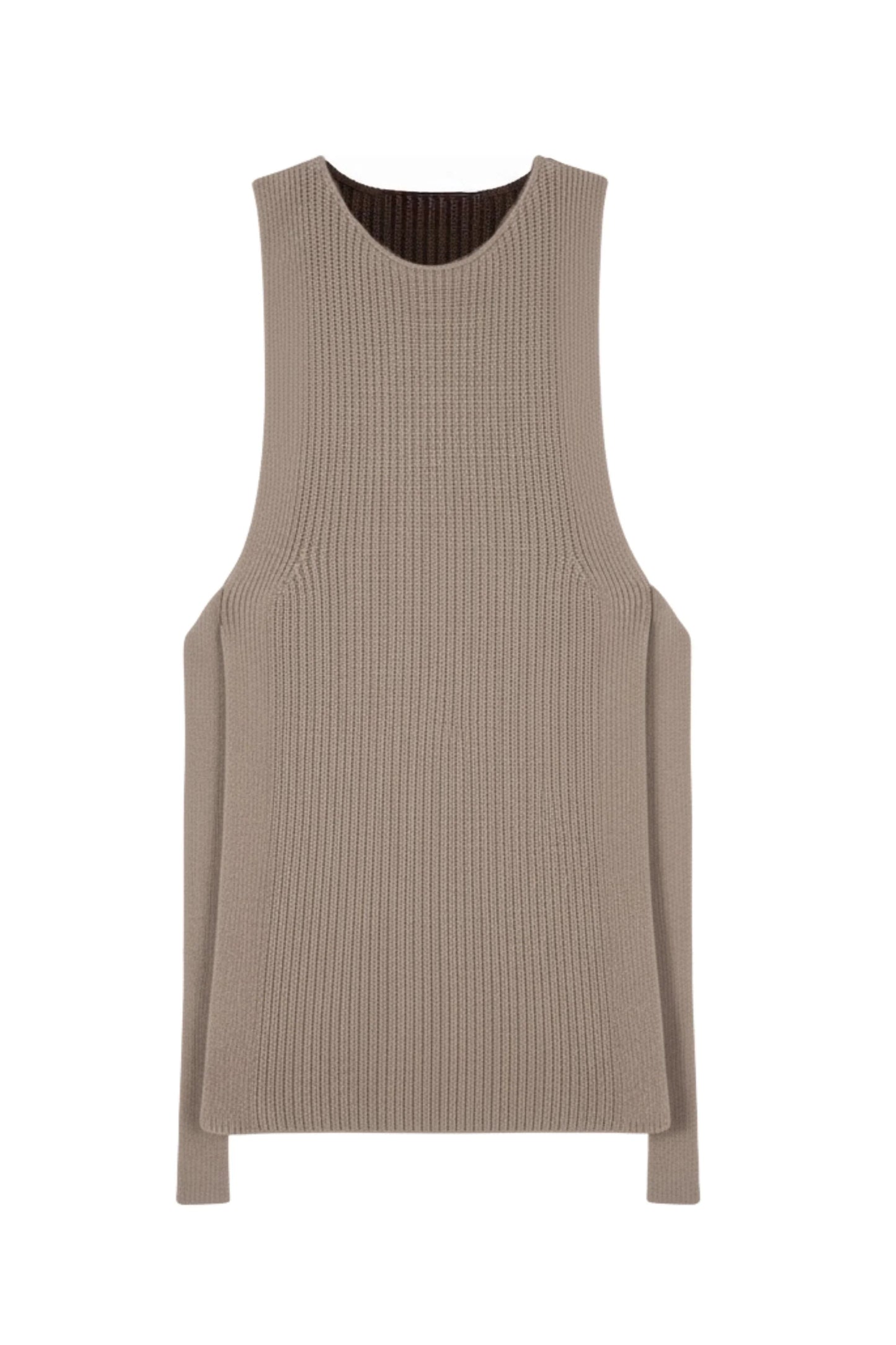 Long Joan Vest | Stone and Chocolate